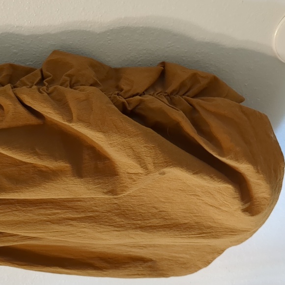 ZARA Cutout Ruched Mini Dress Copper M - Picture 12 of 16